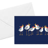 Caroling Seagulls Card