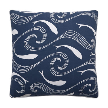 Swirling Fish Indoor Outdoor Pillow
