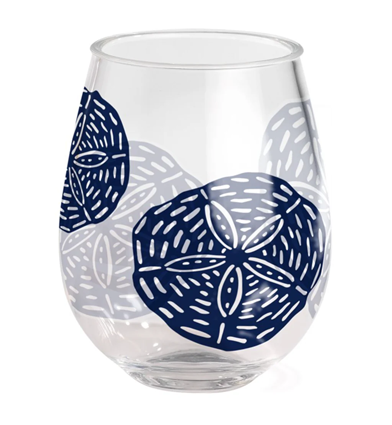 Acrylic Wine Tumbler - Sand Dollar