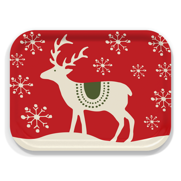 Reindeer Medium Wooden Tray