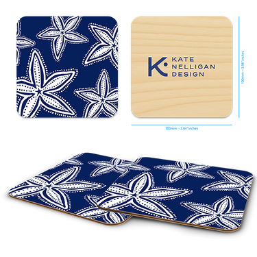 Starfish Wooden Coaster