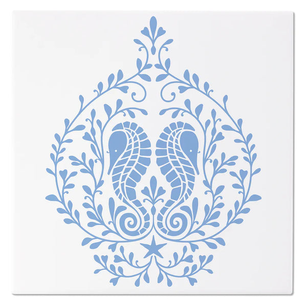 Seahorse Ceramic Trivet