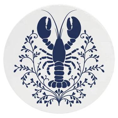 Damask Lobster Ceramic Coaster