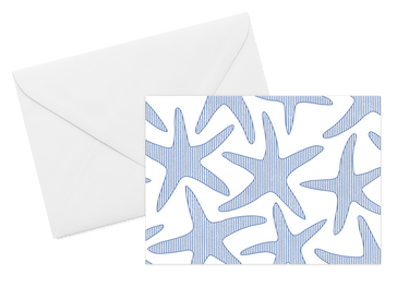 Seersucker Starfish Card