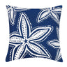 Indoor Outdoor Navy Starfish Fish Pillow