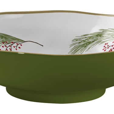 Winterberry Pine Serving Bowl