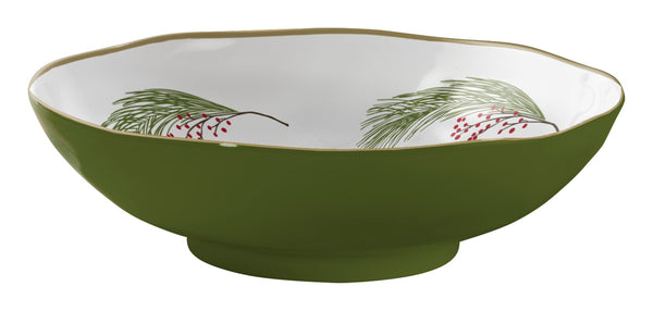 Winterberry Pine Serving Bowl