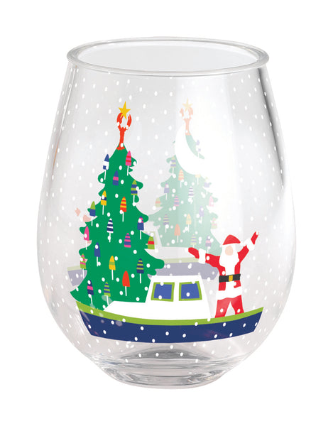 Acrylic Wine Tumbler - Christmas Prelude