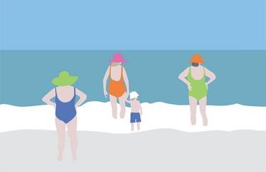 Beach Day Vinyl Placemat