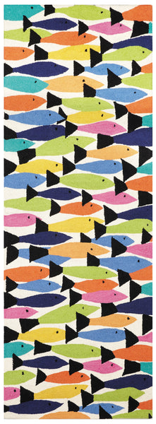 Rainbow Fish Runner Rug