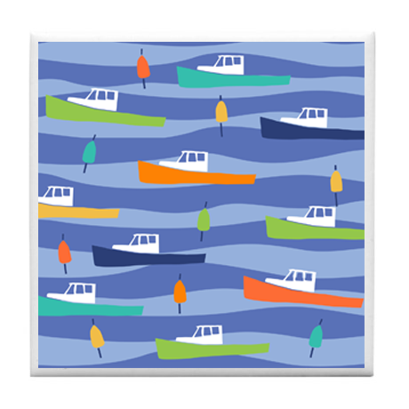 Lobster Boats Coaster