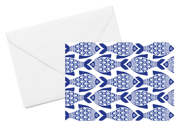 Porcelain Fish Card