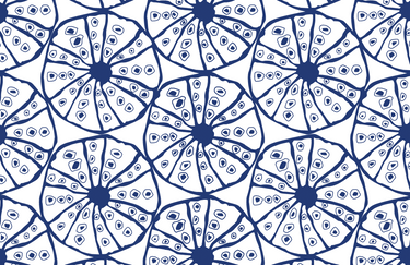 Navy Urchin Vinyl Placemat