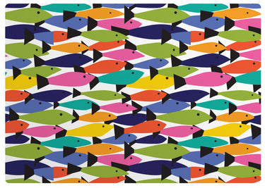 Rainbow Fish Swimming Placemat