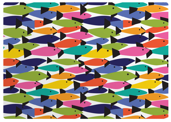 Rainbow Fish Swimming Placemat