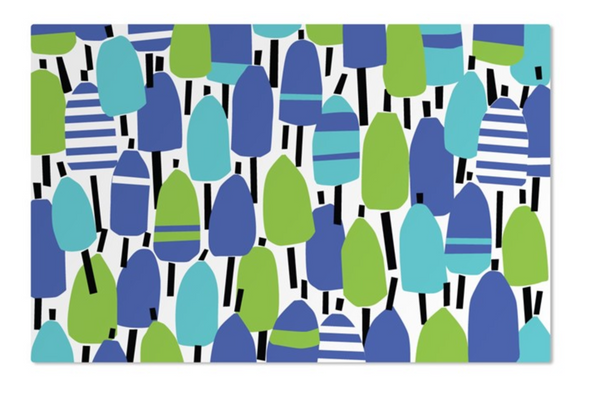 Blue Buoys Vinyl Placemat