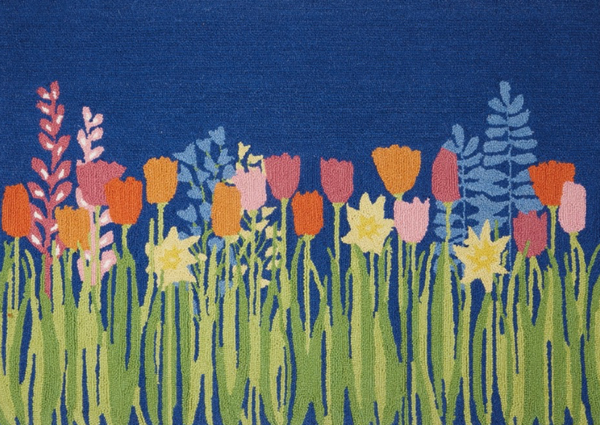 Midnight Garden Hook Rug
