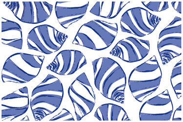 Periwinkles Vinyl Placemat