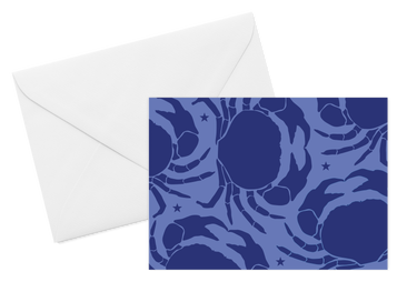 Blue Star Crab Card