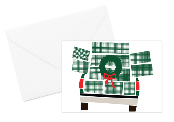 Lobster Truck Wreath Card