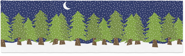 Midnight Snow Table Runner