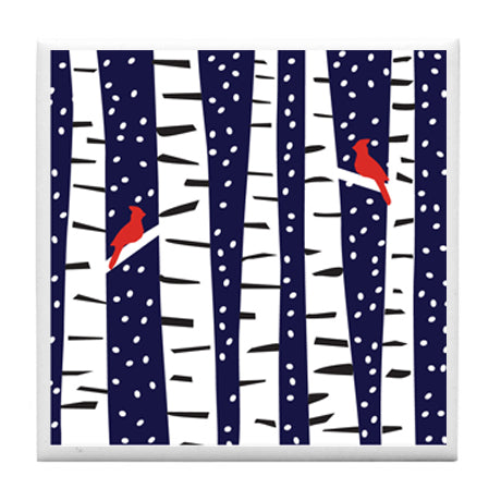 Night Cardinal Coaster