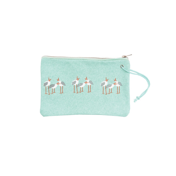 Seagulls Canvas Wristlet/Clutch