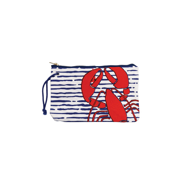 Waterline Lobster Canvas Wristlet/Clutch
