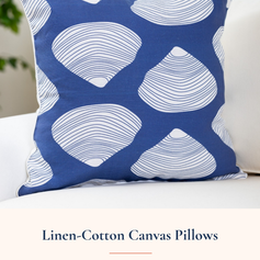 Linen-Cotton Canvas Pillows