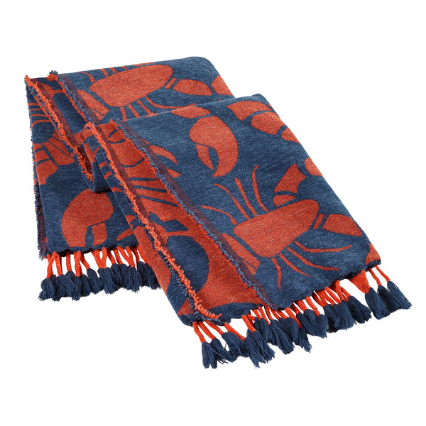 Lobster Fringe Throw Blanket