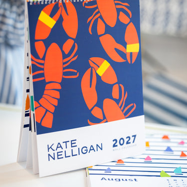 2027 Kate Nelligan Hanging Wall Calendar with Spiral Binding