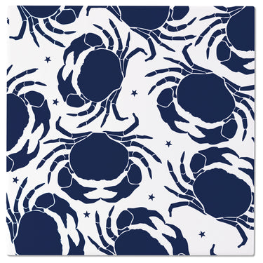 Navy Crab Ceramic Trivet