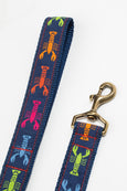 Rainbow Lobster Ribbon Dog Leash