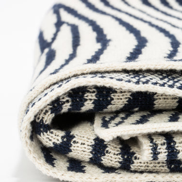 Waves Reversible Knit Scarf