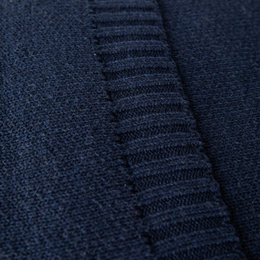Lobster Square Knit Pillow Natural & Navy