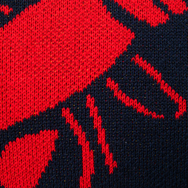 Lobster Bake Knit Lumbar Pillow
