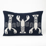 Lobster Knit Lumbar Pillow Natural & Navy