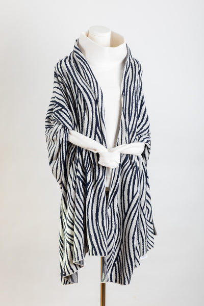 Waves Knit Wide Wrap