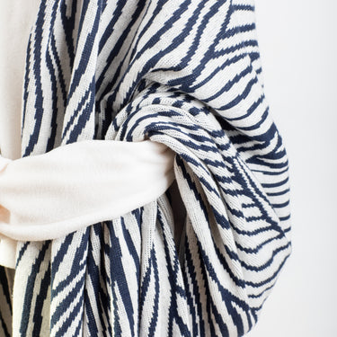 Waves Knit Wide Wrap