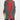 Lobster Knit Wide Wrap in Green & Red