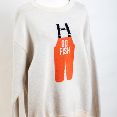 Go Fish Oversized Crewneck Sweater