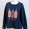 Triple Buoys Kate Nelligan Boxy Sweater in Navy