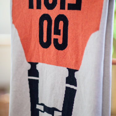 Go Fish Knit Throw Blanket