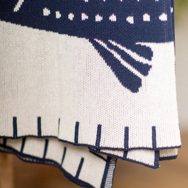 Striper Knit Throw Blanket
