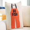 Go Fish Knit Lumbar Pillow
