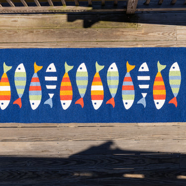 Fish Friends Hook Runner Rug