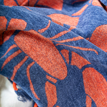 Lobster Fringe Throw Blanket
