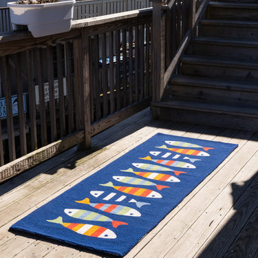 Fish Friends Hook Runner Rug