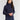 Navy Park Slope Turtleneck in Vello Fleece by Dudley Stephens