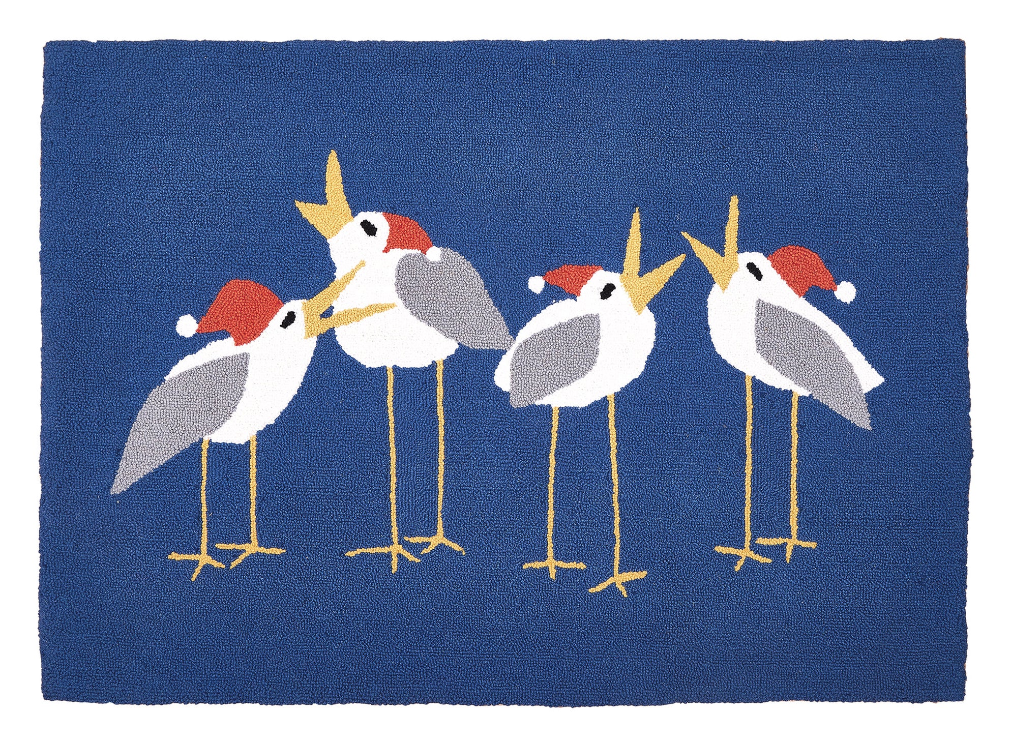 Caroling Seagulls Hook Rug – Kate Nelligan